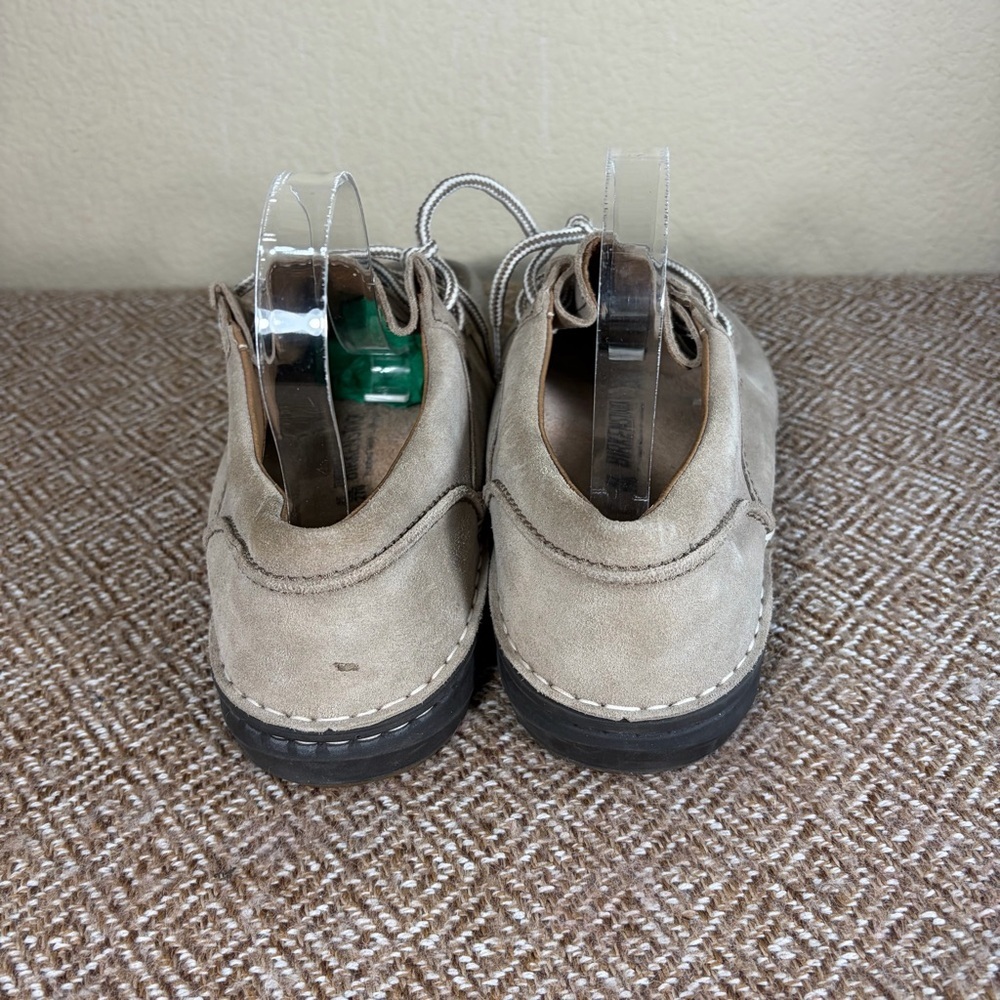 BIRKENSTOCK SUEDE MENS SHOE SIZE 9 42 COLOR SANDS BEIGE MADE IN GERMANY $258 - Picture 7 of 10